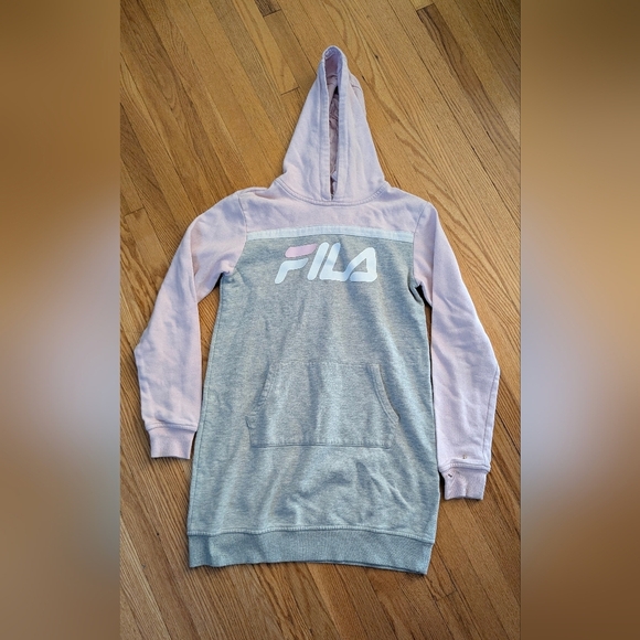 Fila Soft Pink Hoodie Dress - Picture 1 of 6